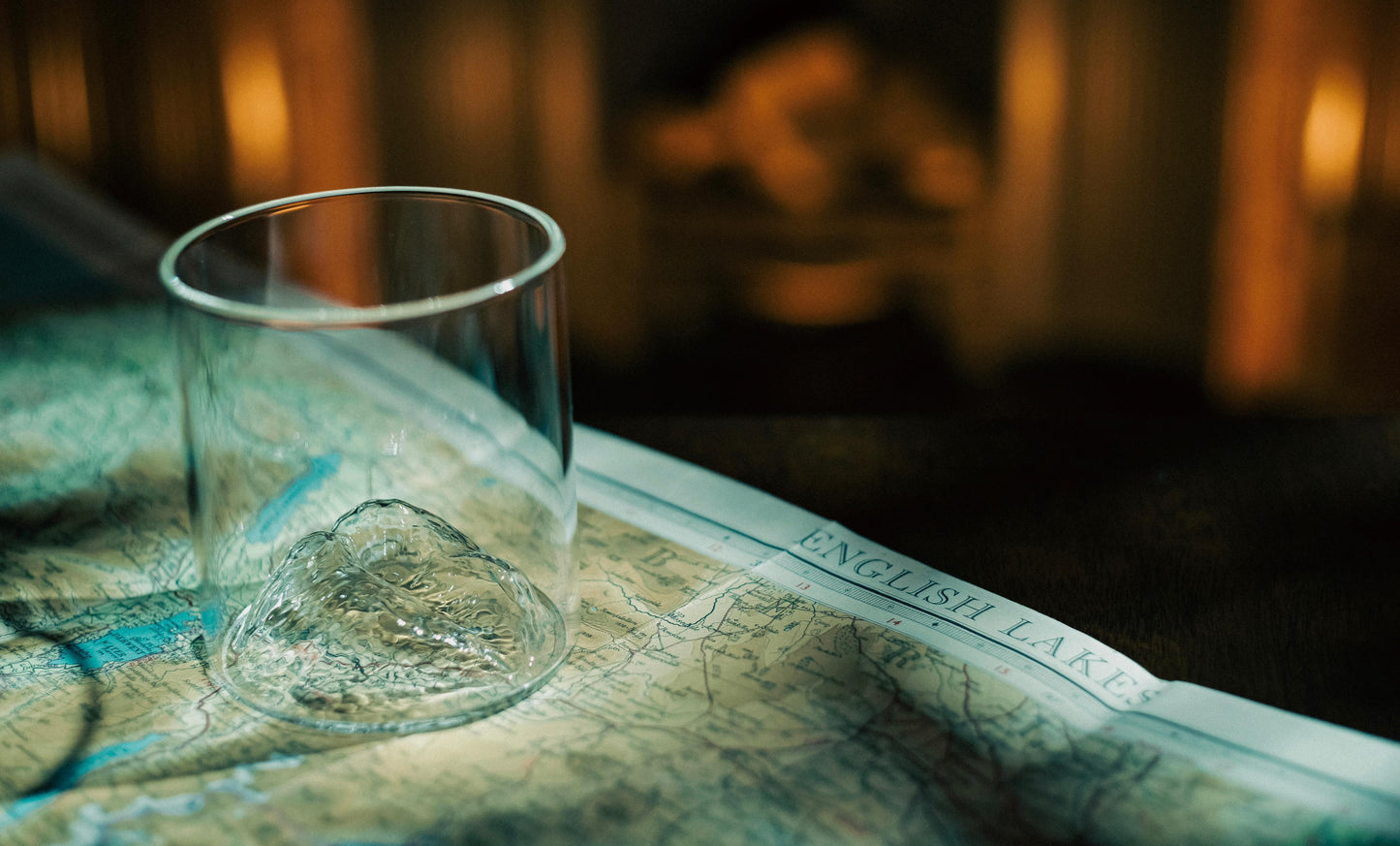 Scafell Pike Glass Tumbler & Coaster Set