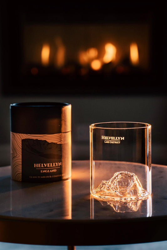 Helvellyn Glass Tumbler & Coaster Set - AVAILABLE NOW!