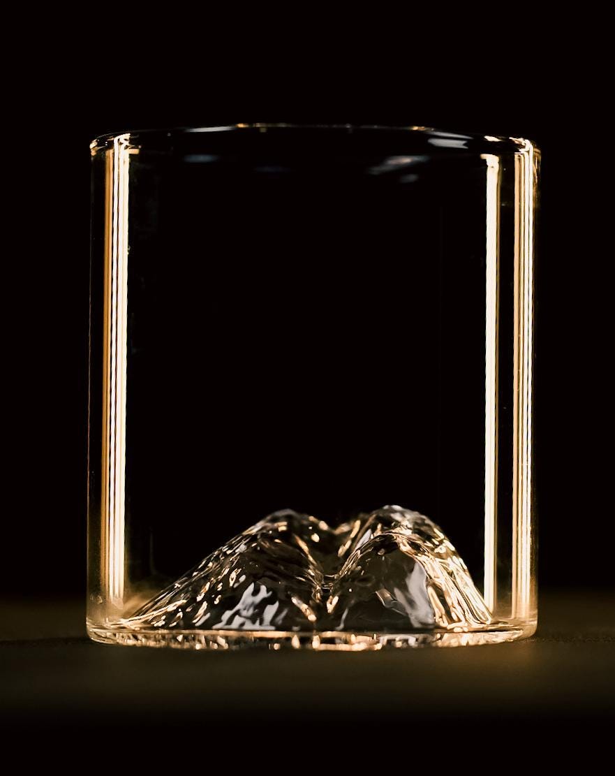 Scafell Pike Whisky Tumbler - Founders' Original | Lake District Gift | Gilded Peaks