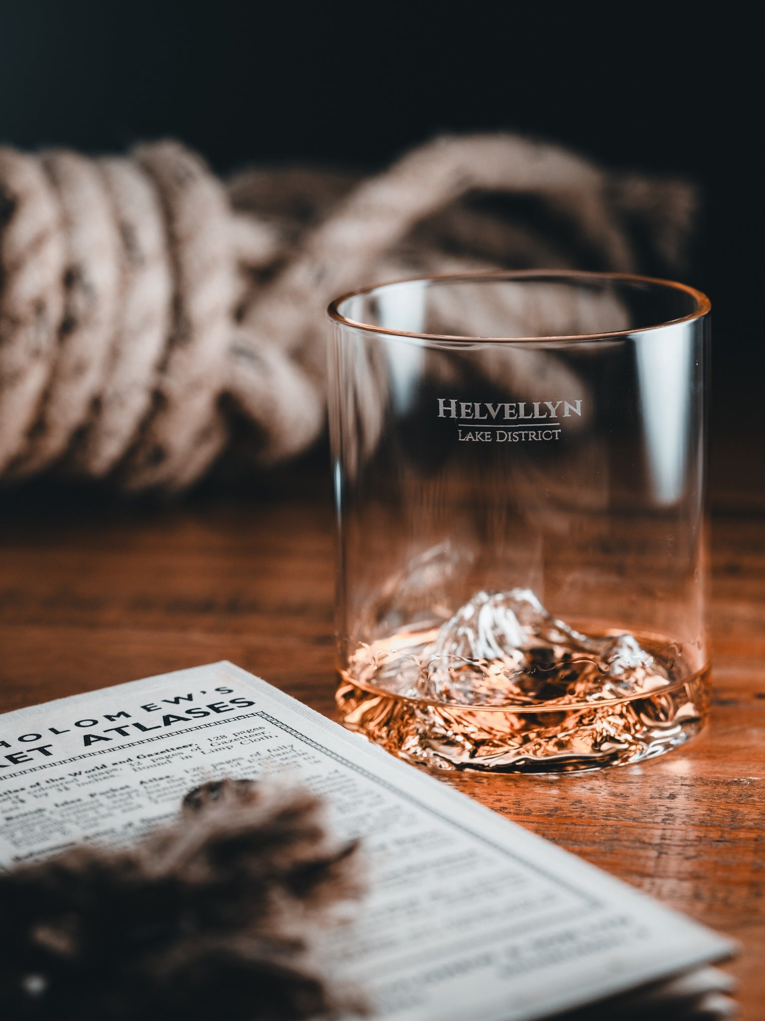 Lake District Two-Glass Set - Helvellyn & Scafell Pike | Gilded Peaks