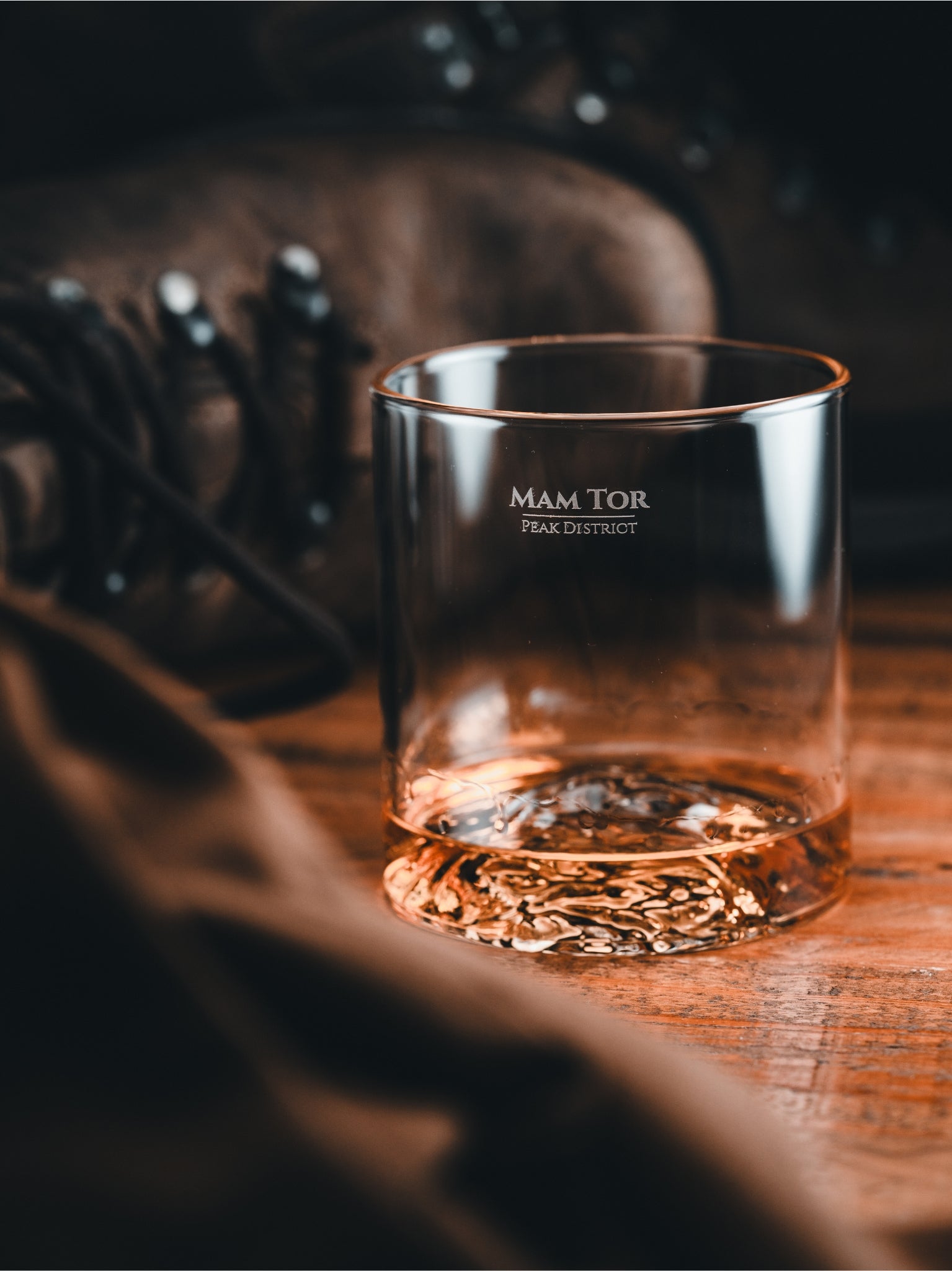 Peak District Two-Glass Set - Mam Tor & Kinder Scout | Gilded Peaks