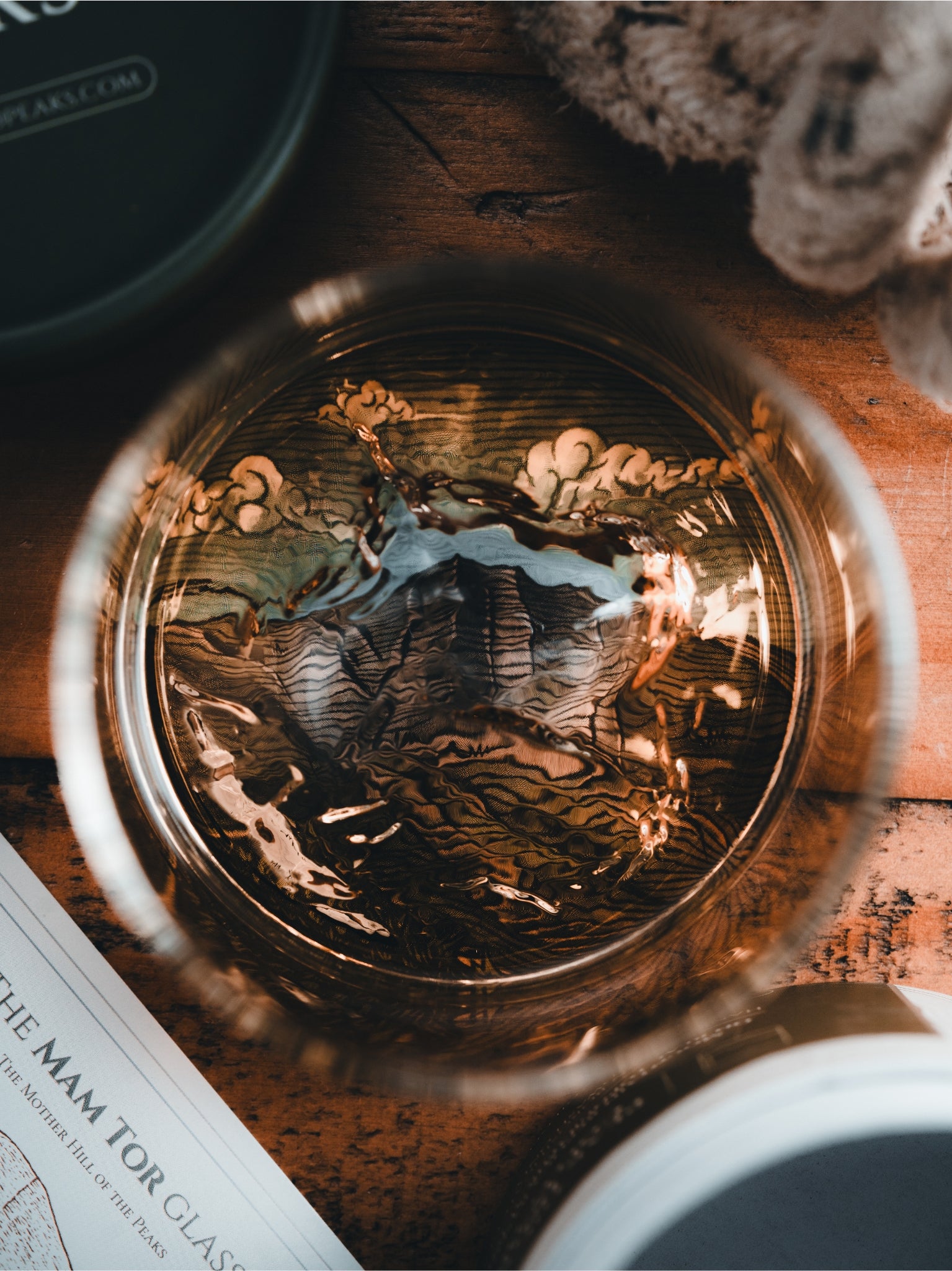 Peak District Two-Glass Set - Mam Tor & Kinder Scout | Gilded Peaks