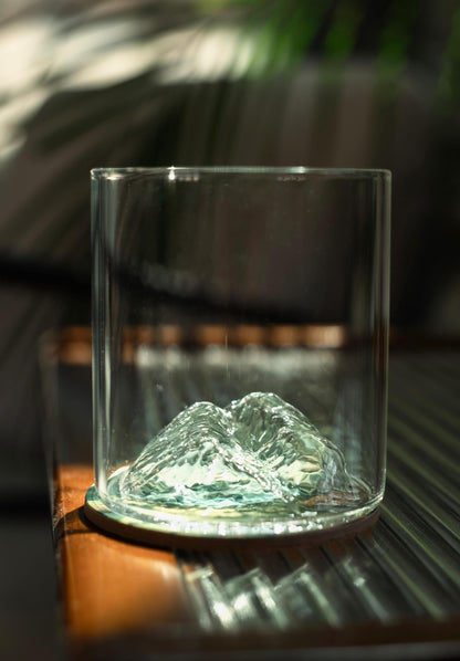 Scafell Pike Glass Tumbler & Coaster Set