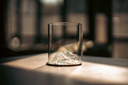 Scafell Pike Glass Tumbler & Coaster Set