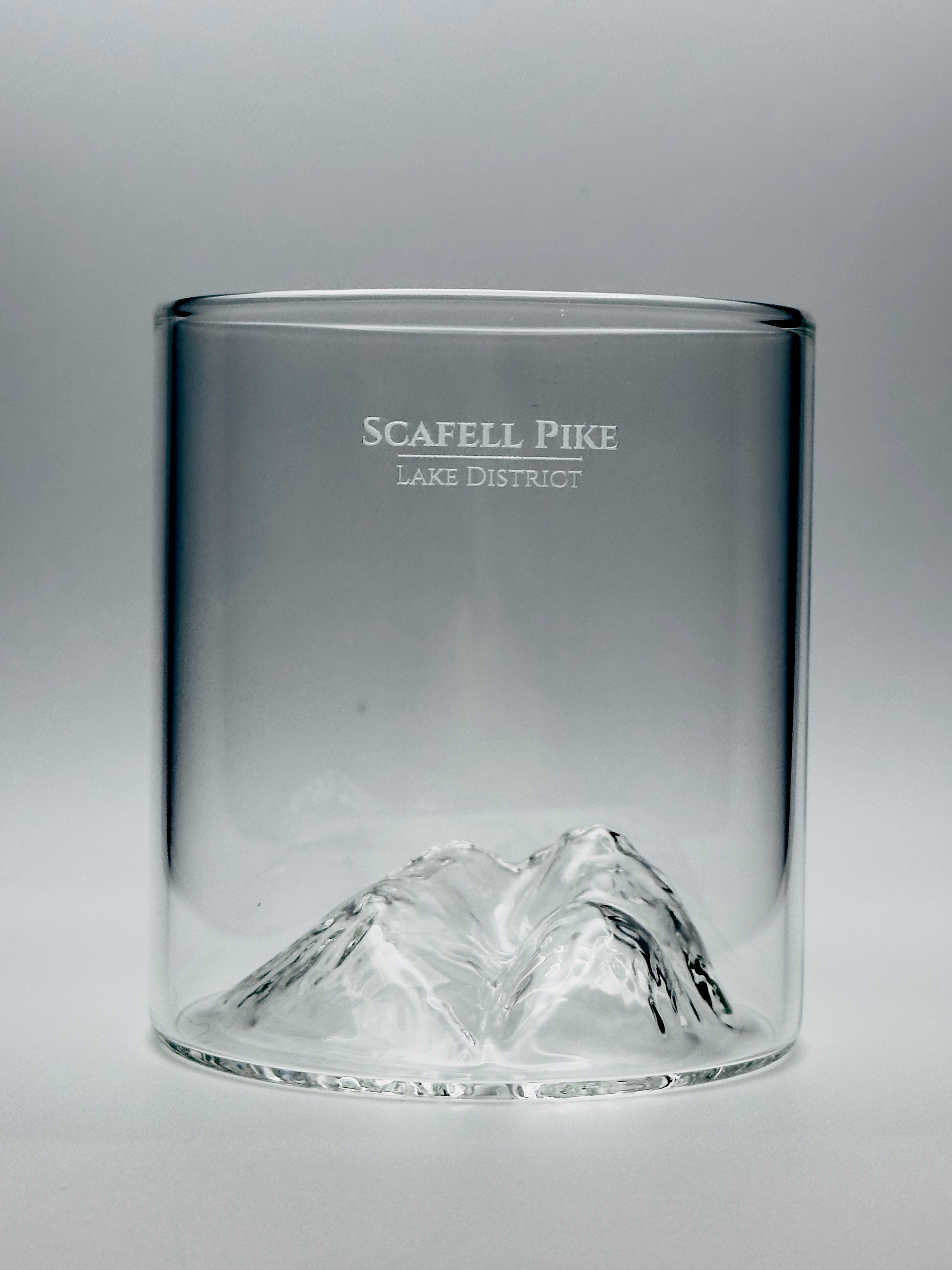 Scafell Pike Whisky Tumbler - New Edition | Lake District Mountain Glass | Gilded Peaks