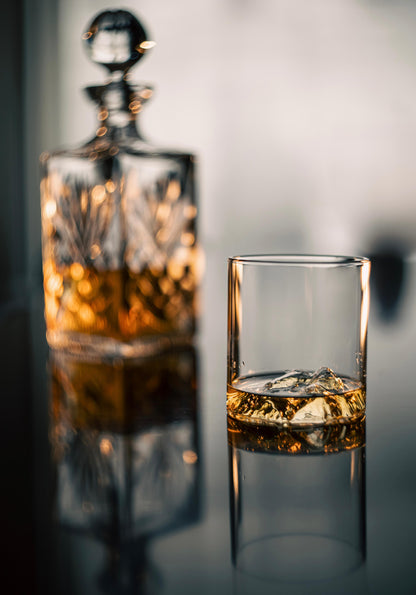 Scafell Pike Glass Tumbler & Coaster Set