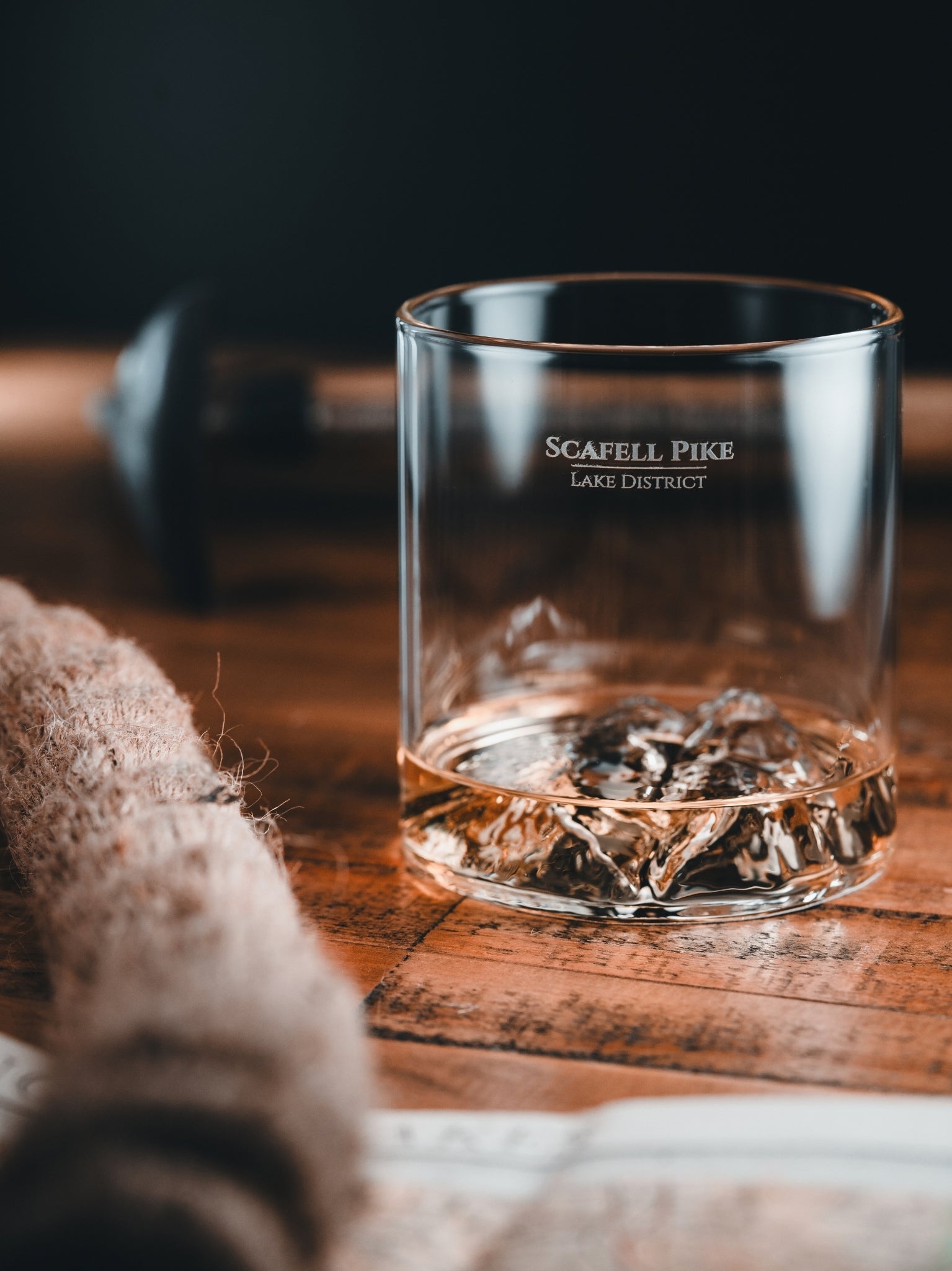 Scafell Pike Whisky Tumbler - New Edition | Lake District Mountain Glass | Gilded Peaks