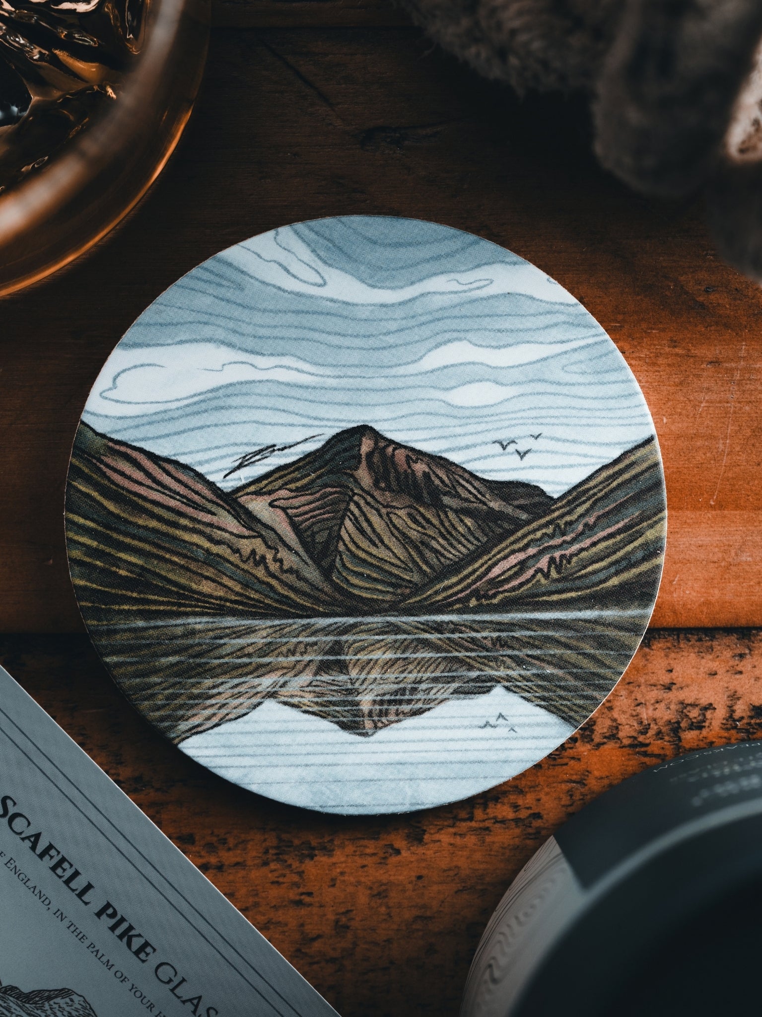 Scafell Pike Whisky Tumbler - New Edition | Lake District Mountain Glass | Gilded Peaks