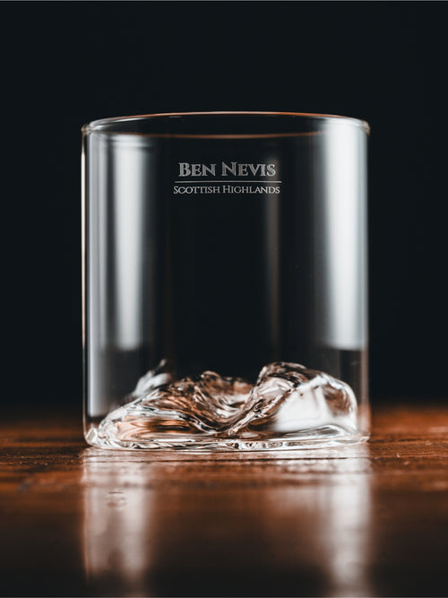 Ben Nevis Whisky Tumbler - Scottish Highlands Mountain Glass | Gilded Peaks