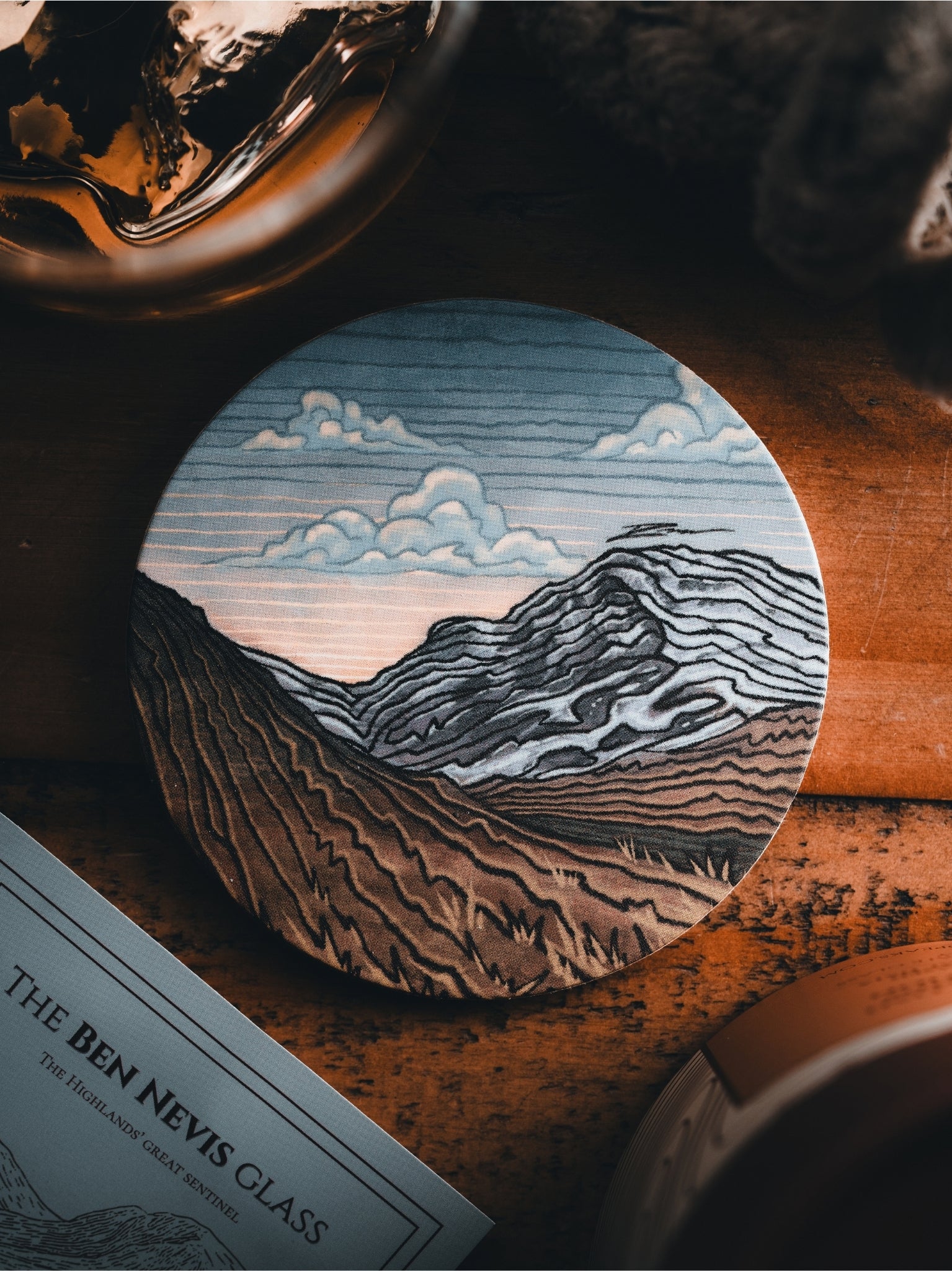 Ben Nevis Whisky Tumbler - Scottish Highlands Mountain Glass | Gilded Peaks