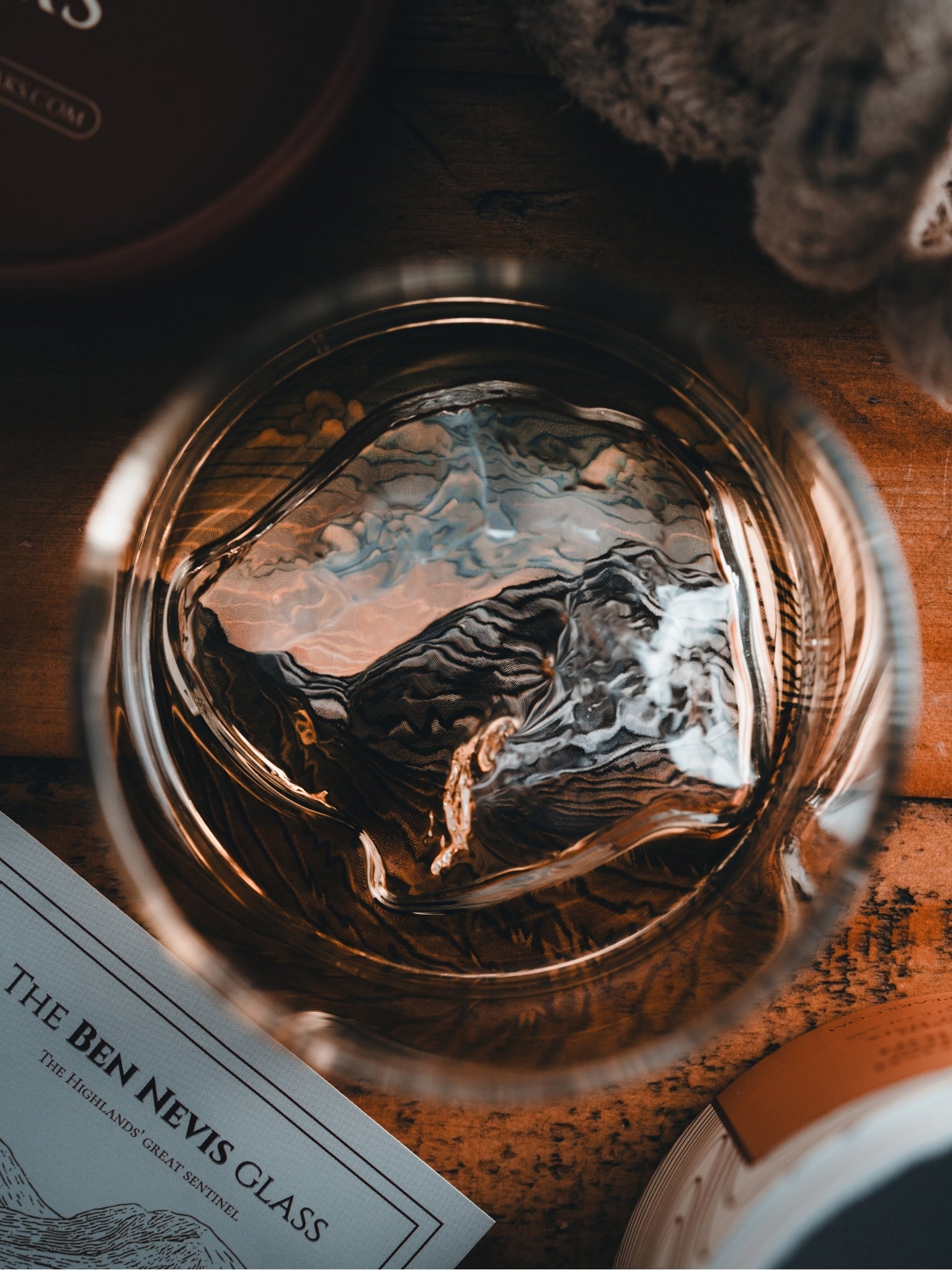 Ben Nevis Whisky Tumbler - Scottish Highlands Mountain Glass | Gilded Peaks